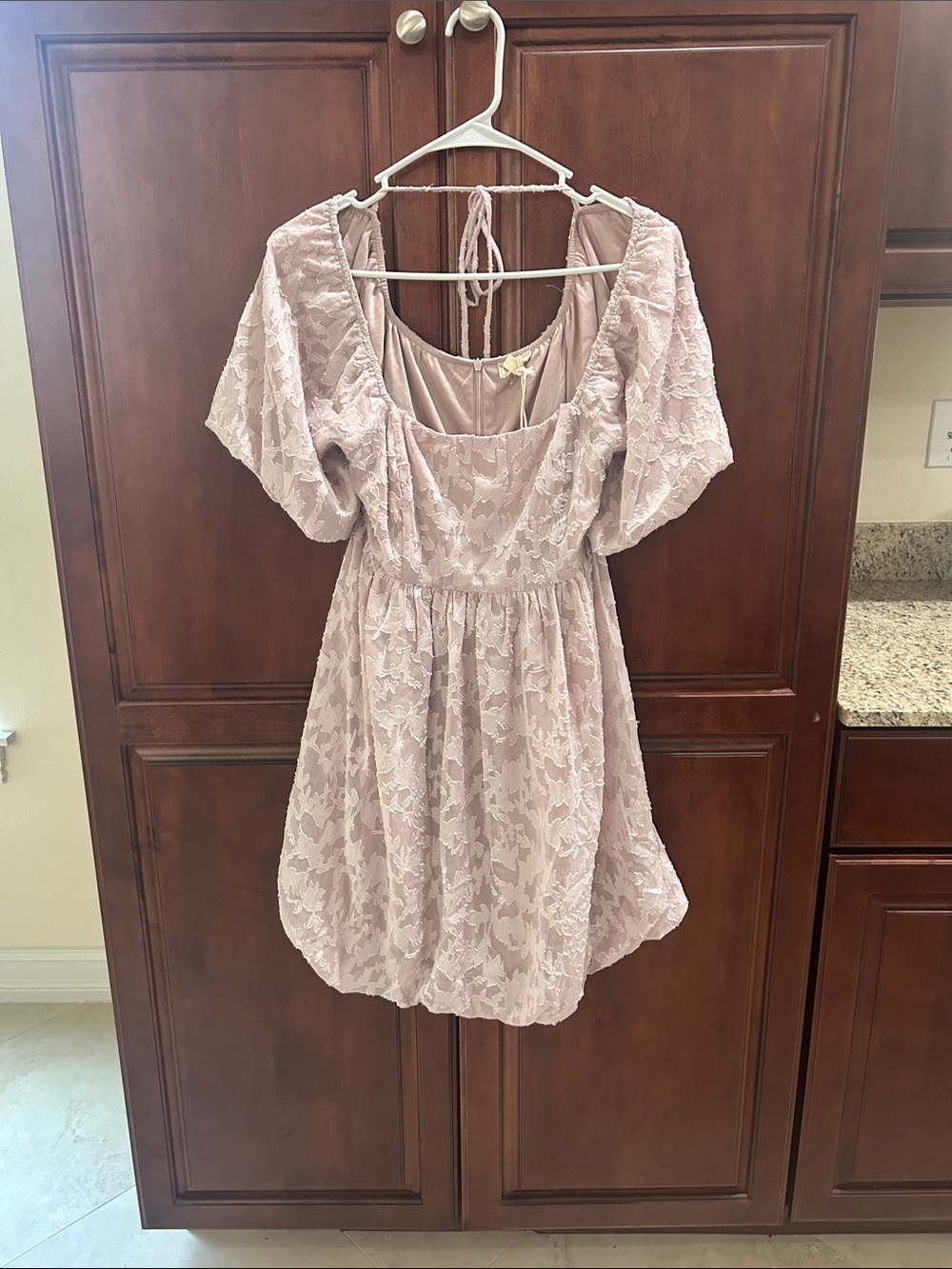 Hem & Thread Lavender Textured Dress
